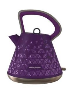 Morphy Richards Prism Pyramid Kettle - Purple